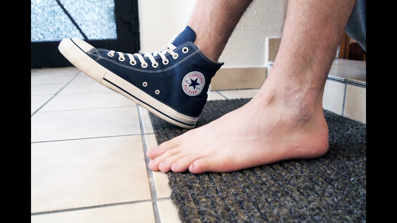 converse without socks guys