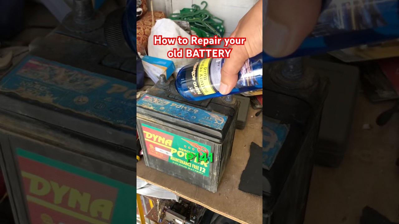 How to Repair Battery Car or motorbike buy blueNanoFluid #howtofixbattery #howtorepair #batteryfluid