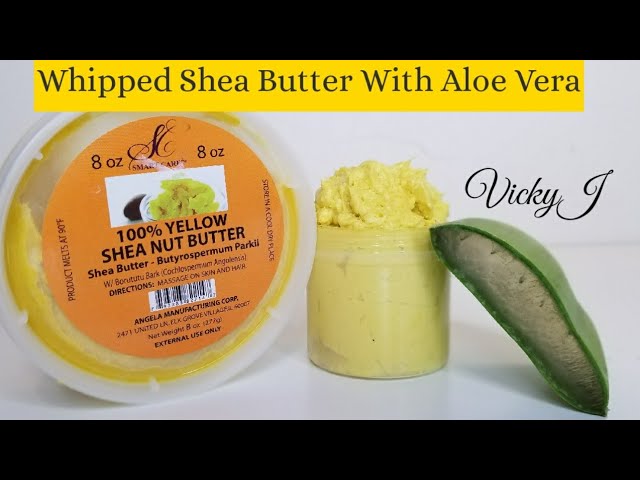 DIY Homemade Whipped Shea Butter and Aloe Vera Moisturizer | VickyJ
