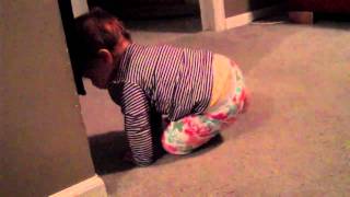 Abby's learning to walk