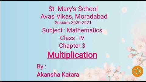 Class 4th Mathematics Chapter 3 Multiplication Ex. 3.3
