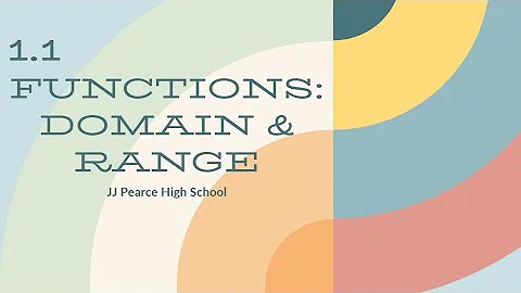 1.1 “Functions: Domain & Range” Notes