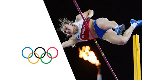 Yelena Isinbayeva Wins Gold in Pole Vault - Athens...