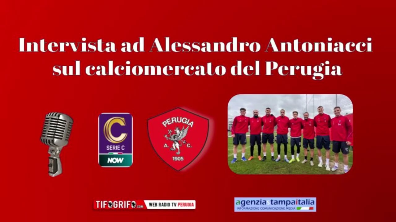Intervista ad Alessandro Antoniacci sul calciomercato del Perugia