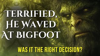 Terrified, He Waved At Bigfoot, Hoping It Was A Prank - But It Wasn't!