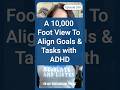Master Your Goals: Focus with a 10,000-Foot View #adhdwomen #adhdbrain #adhd