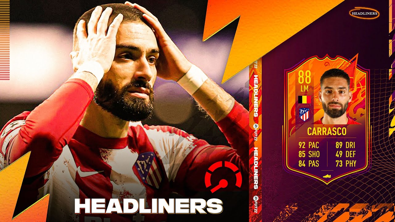 88 HEADLINERS CARRASCO PLAYER REVIEW | FIFA 22 Ultimate Team