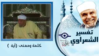 كلمة ومعنى - مدلولات كلمة آية في القرآن الكريم - Tafser ElShaarawy