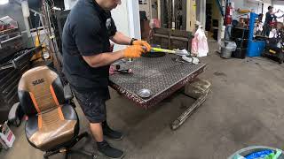 Replacing the drive shaft in a #stihl edger attachment #diy #small #engine #repair #fyp #foryou