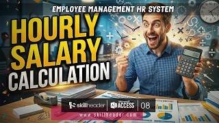 Hourly Salary Calculation | Employee Management HR System in Microsoft Access 8