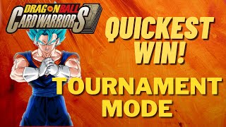 QUICKEST WIN! : DRAGONBALL CARD WARRIORS - TOURNAMENT MODE l  DRAGON BALL Z KAKAROT screenshot 4