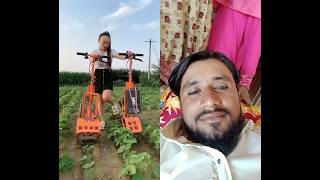 Mini Electric Cultivator for Weeding and Ditching #WeedingMachine #ElectricWeeder #FarmingTools