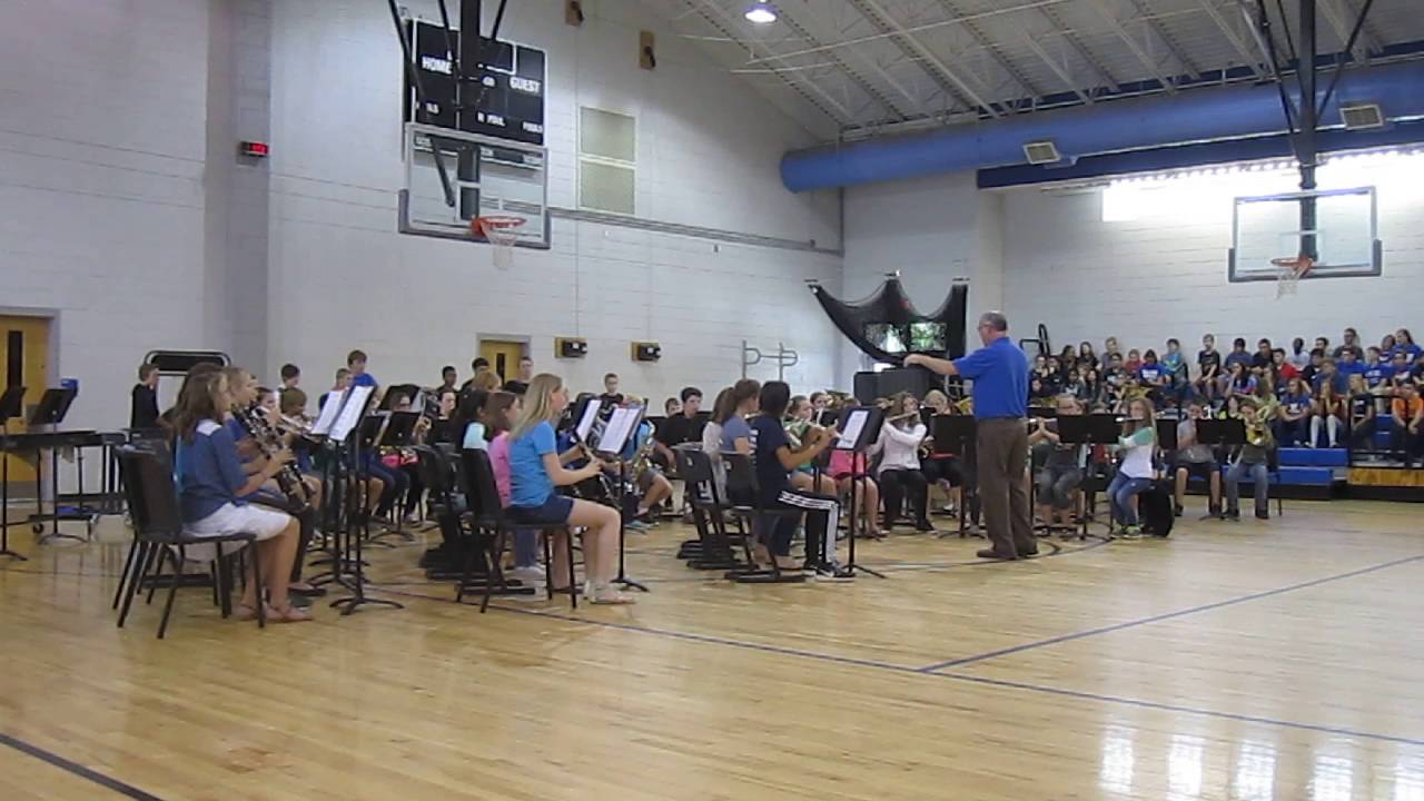 Polk County Middle School band performs YouTube