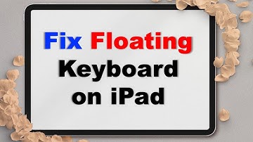 How to Remove Floating Keyboard on iPad