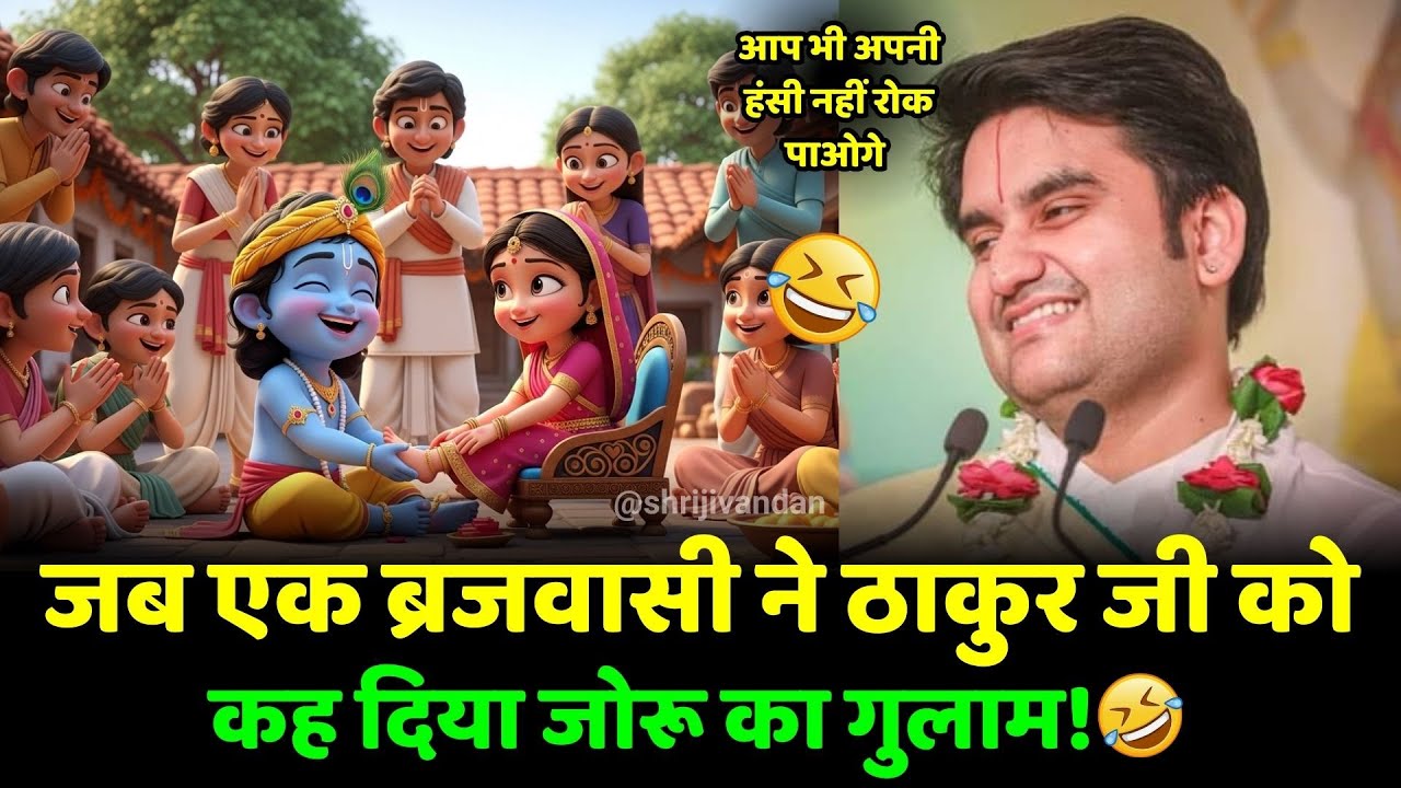 🤭 जब एक ब्रजवासी ने ठाकुर जी को कह दिया जोरू का गुलाम! 😂