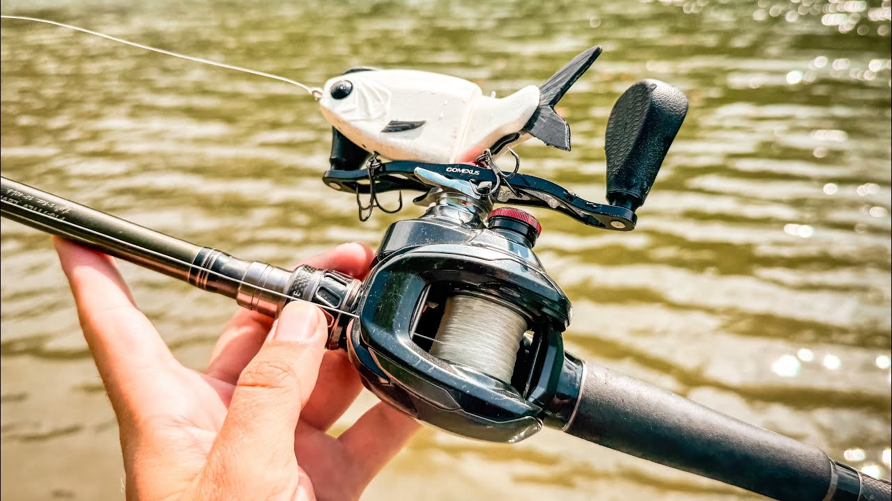 SWIMBAIT fishing for RIVER SMALLIES!