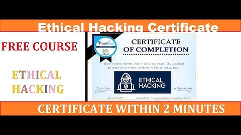 ETHICAL HACKING COURSE ❣️ With Certificate  #CERTIFICATE #ETHICAL HACKING