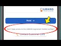 Don't have access to the UMANG registered mobile number