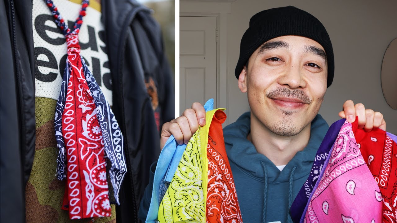 Custom BANDANA Necklace DIY!! ️🥵 Like PALM ANGELS YouTube