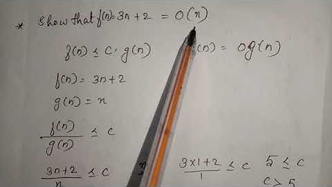Asymptotic Notations - Data structures