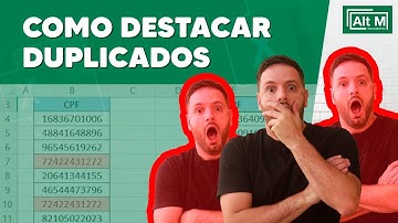 Destacar VALORES DUPLICADOS usando FORMATAÇÃO CONDICIONAL [Aula 208]