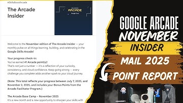 Google Arcade Insider November Mail || Arcade Bonus Points || Arcade Swag Drop || Google Arcade 2025