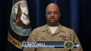 Navy Reserve Force Master Chief, CJ Mitchell, Discusses Transition GPS