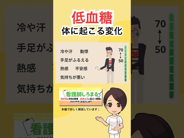 低血糖の危険な症状、見逃していませんか #糖尿病 #低血糖 低血糖