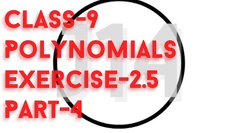 Class-9 || Polynomials || Algebraic Identities || Exercise-2.5 || Part-4 #educational #maths
