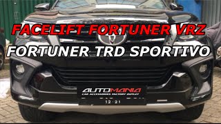 Facelift Black Fortuner VRZ 2016 To Fortuner TRD Sportivo Model