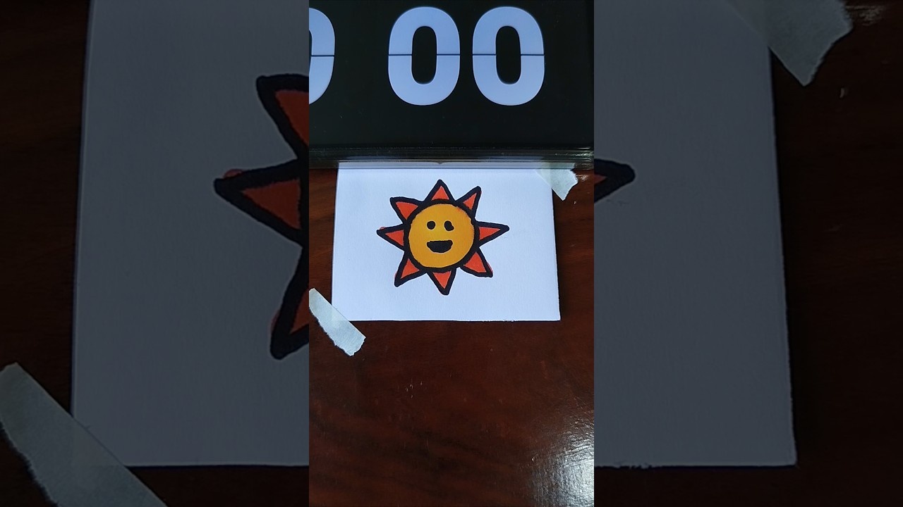 Drawing Mr.Sun Sprunki in 50sec