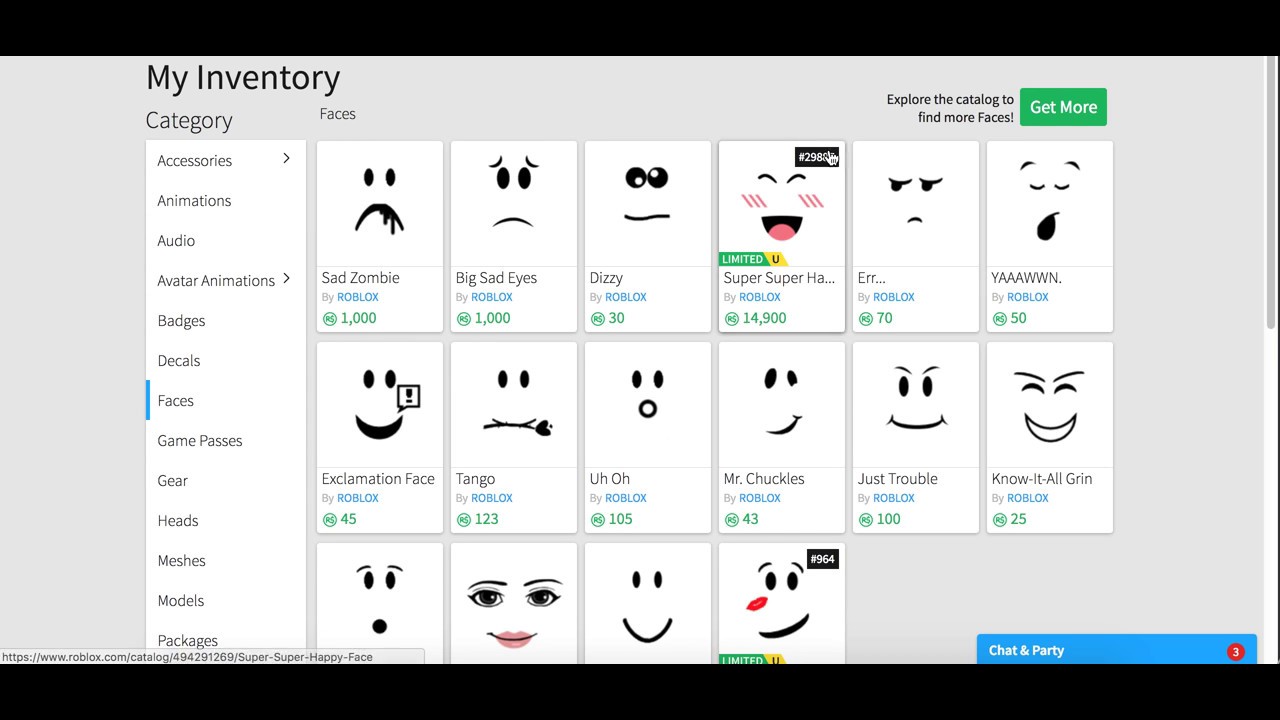 Selling Rich Roblox Account 65k Worth Of Limiteds Youtube - roblox lipstick face