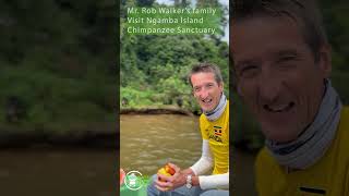 Rob Walker and Family Visit Ngamba Island Chimpanzee Sanctuary