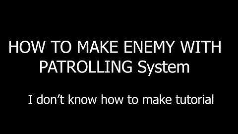 Enemy Ai With Patrolling System Unity 3D | Tutorial |NAV-Mesh