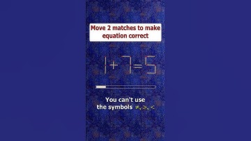Fix the equation by moving 2 sticks #shots #puzzles #logicpuzzles #mathspuzzle #hindipuzzles