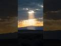 Crepuscular Rays Breaking Through Sunset Clouds (using highlight metering)