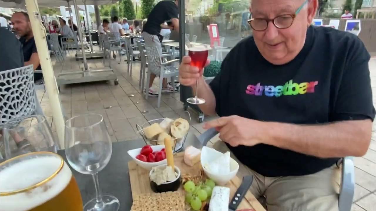 One Minute Tours Antibes, France. l'Ardoise Cafe Charcuterie Board