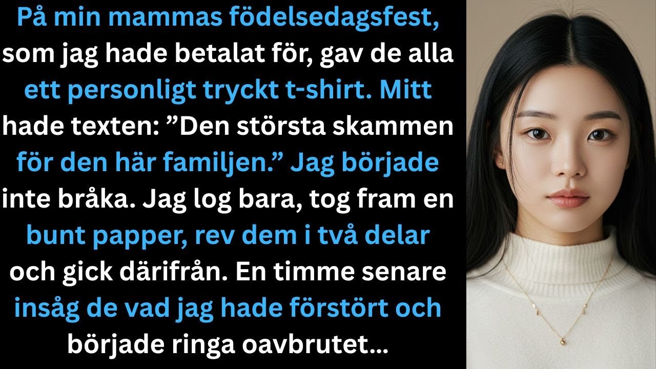 På familjefesten kallade mina föräldrar mig ”den största skammen i den här familjen.” Så jag…