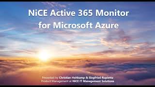 NiCE Active 365 Monitor for Azure | What´s new screenshot 1