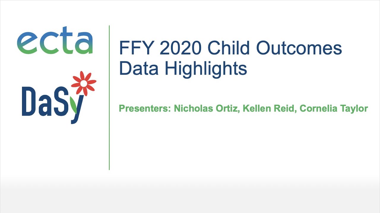 FFY 2020 Child Outcomes Data Highlights