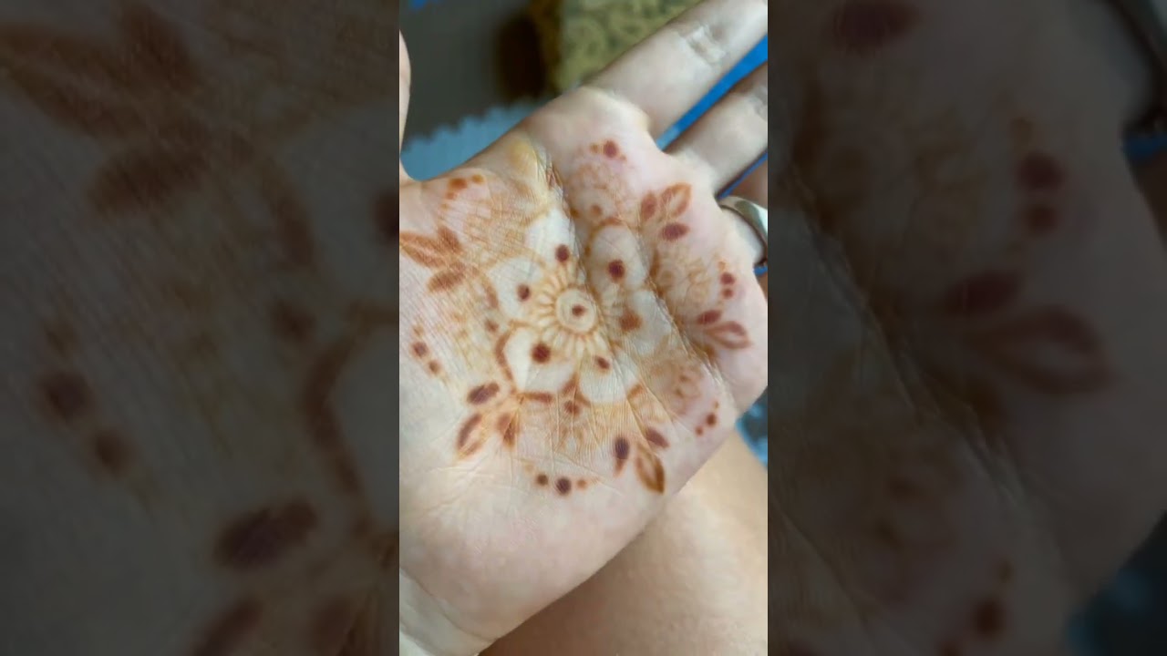 Как сходит натуральная хна с кожи #simplemehndi #henna