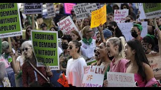 LAPD protesters clash downtown after rally against overturning of Roe vs