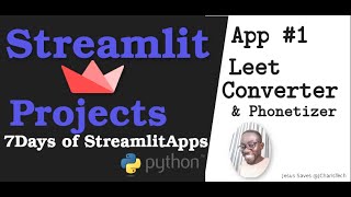 7 Days of Streamlit Apps - Day 1  - LeetSpeak App  (Streamlit Projects) screenshot 2