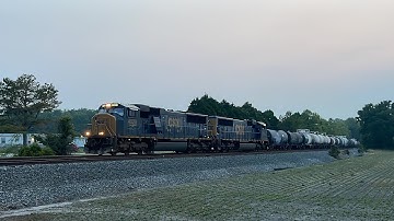 CSXT L234.06 chase w/ SD70MACe’s 4528 4535 w/ pace, K5LA horn echos, shows & notch up action