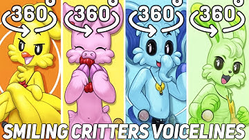 😲WOW!!! 360º VR All Smiling Critters cardboard voicelines animated | Poppy Playtime Chapter 3