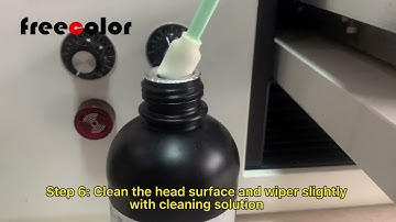 How to clean print head with solution and daily maintenance tips for freecolor uv printer