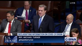 HPSCI Chairman Mike Turner Delivers Remarks Supporting S. 619, the COVID-19 Origin Act of 2023