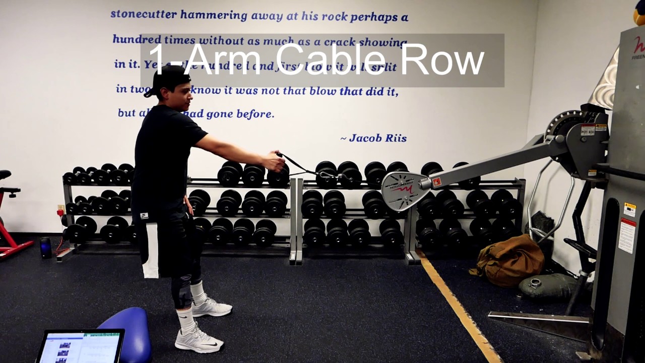 1-Arm Cable Row - YouTube
