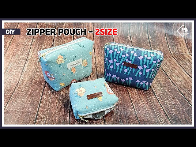 Easy Small Zipper Pouch Coin Purse Tutorial - JMB Handmade