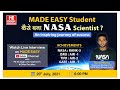 How made easy student became a nasa scientist success story suraj mishrarank3 with bsingh sir
